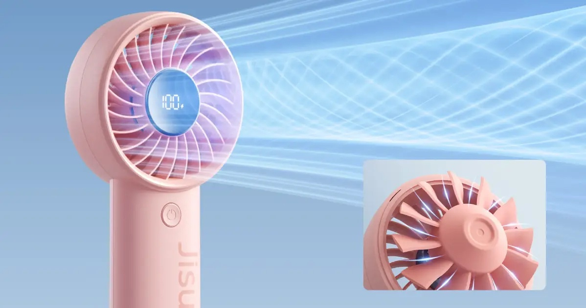 Вентилятор Jisulife Handheld Fan Life 4 (3600mAh) Pink (1192737) фото7