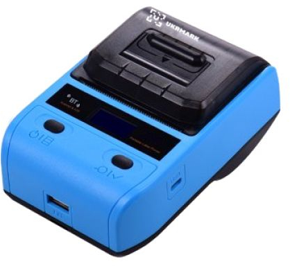 Принтер для друку етикеток UKRMARK AT 10EW USB, Bluetooth, NFC, blue (900319) фото2