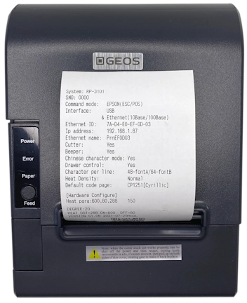 Принтер для друку чеків Geos RP-3101 USB+Ethernet (RP3101) фото3
