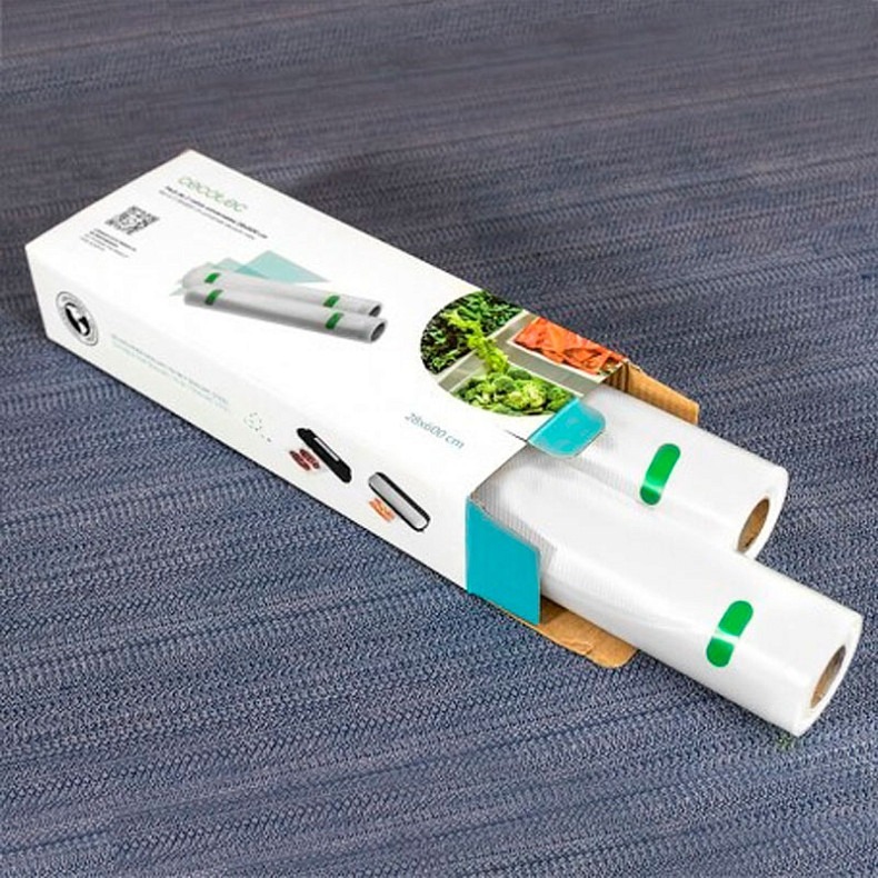 Пленка для вакуумного упаковщика Cecotec 28х600 см, 2 рулона CCTC-04072 (8435484040723) фото