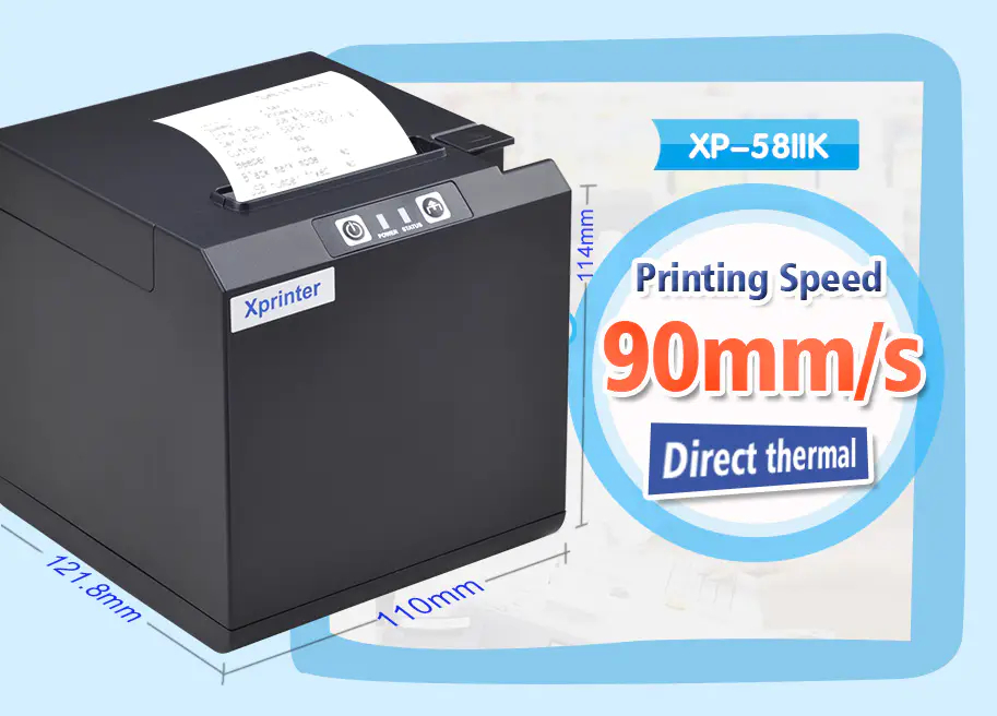 Принтер для друку чеків X-PRINTER XP-58IIK USB (XP-58IIK) фото5