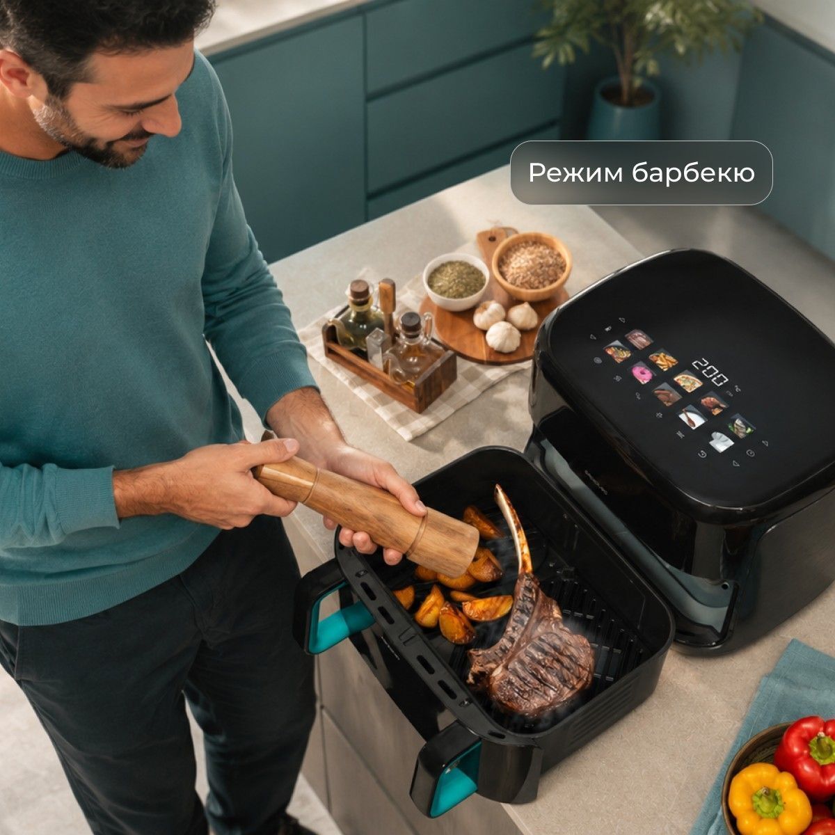 Мультипечь Cecotec Cecofry&Grill Smokin`Prime 11000 (A01_EU01_101139) фото6