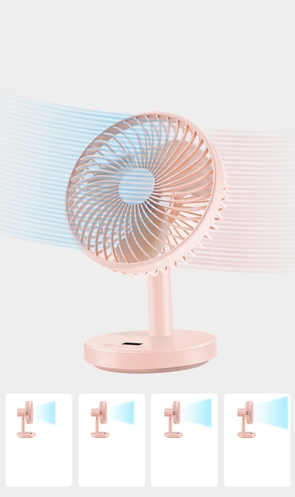 Вентилятор Jile Desktop small fan 01 Pink фото4