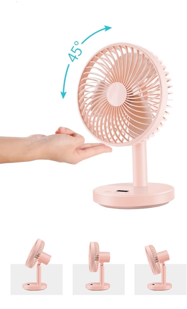Вентилятор Jile Desktop small fan 01 Pink фото3