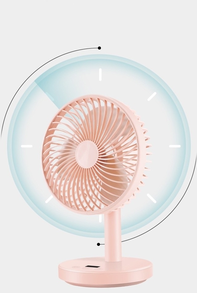 Вентилятор Jile Desktop small fan 01 Pink фото6