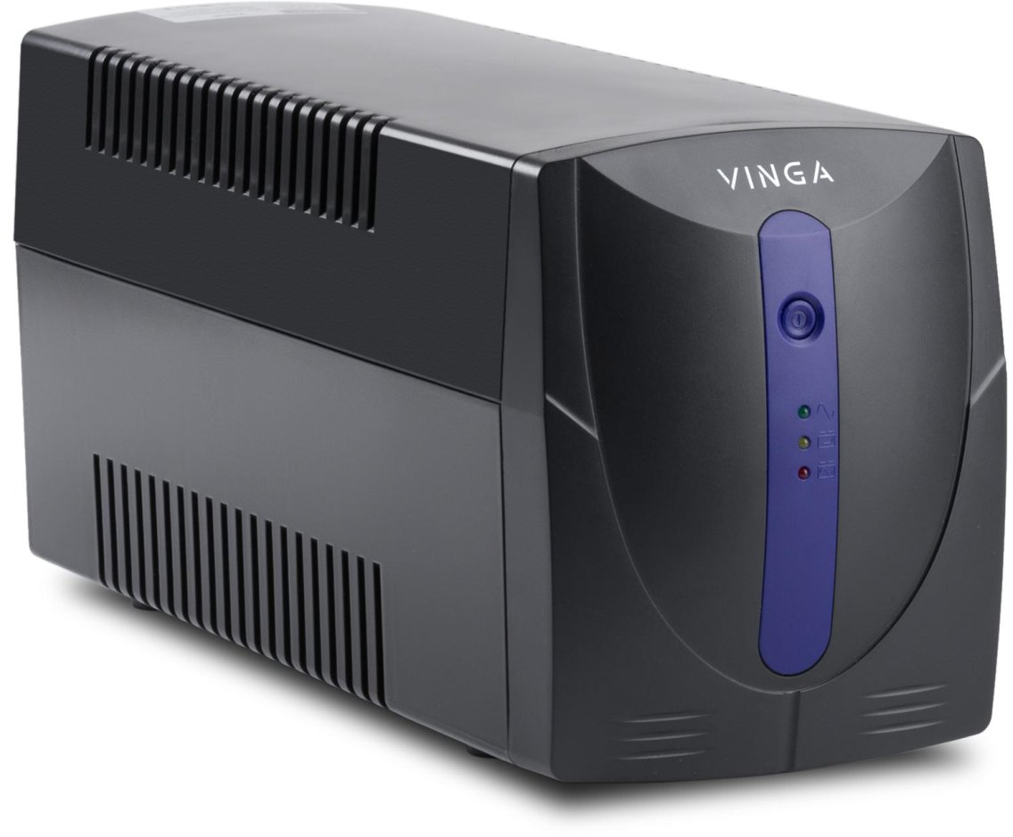 ДБЖ Vinga LED 1200VA plastic case with USB (VPE-1200PU) фото2