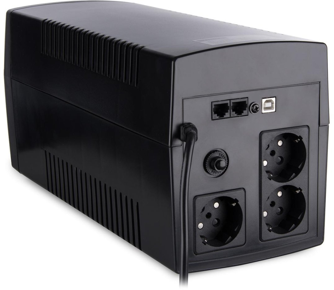 ДБЖ Vinga LED 1200VA plastic case with USB (VPE-1200PU) фото3