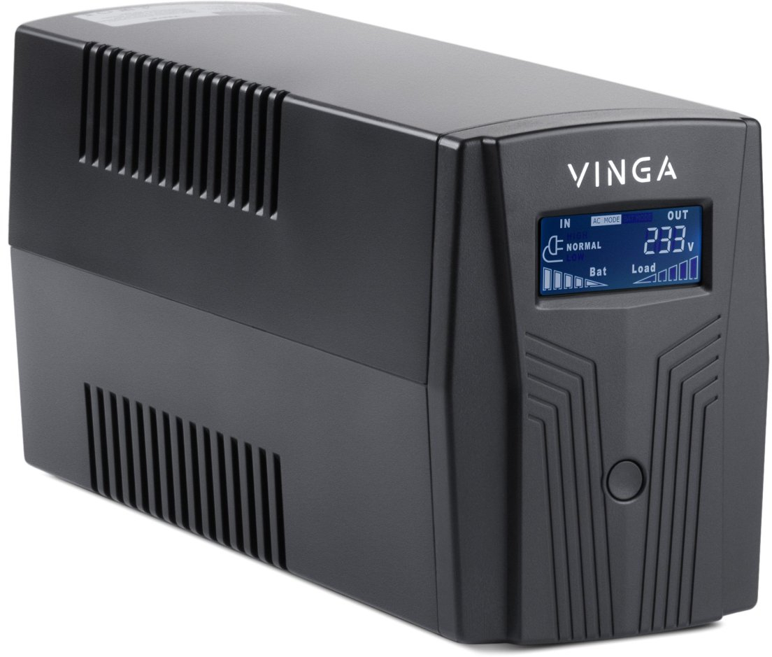 ДБЖ Vinga LCD 1500VA plastic case (VPC-1500P) фото