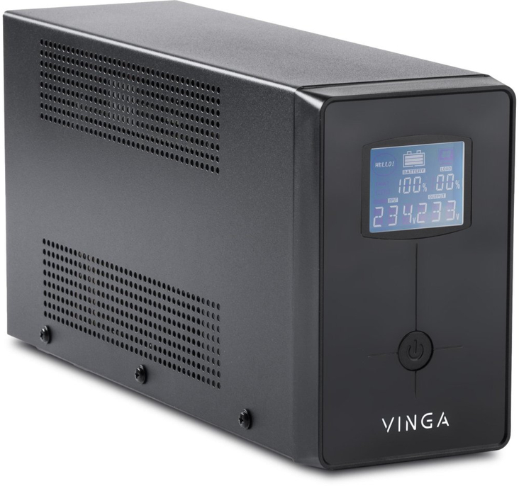 ДБЖ Vinga LCD 1200VA metal case (VPC-1200M) фото
