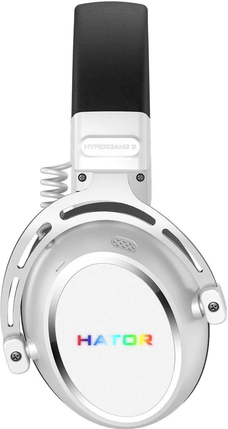 Ігрова гарнітура Hator Hypergang 3 Hi-Res Wireless White (ESH56) фото2