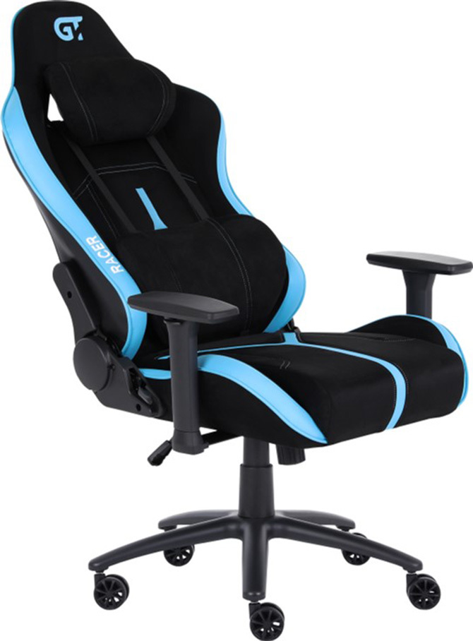 Кресло игровое GT Racer X-2565 Black/Blue фото3
