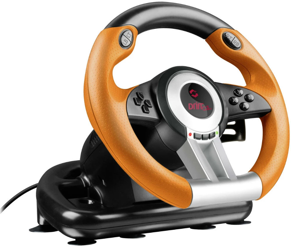 Руль Speedlink DRIFT O.Z. Racing Wheel PC, Black-orange (SL-6695-BKOR-01) фото