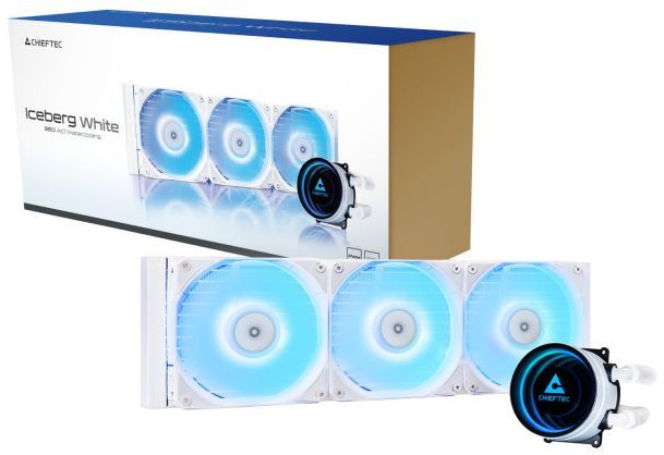 Система рідинного охолодження Chieftec Iceberg 360 ARGB White (CLC-360-RGB-W) фото3