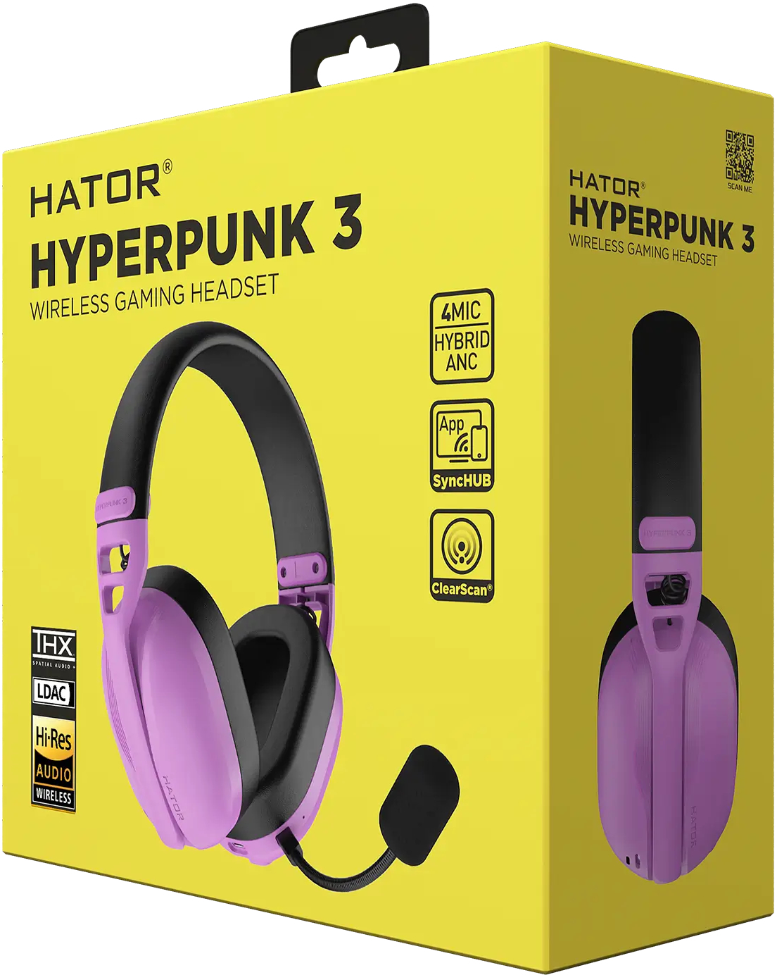 Ігрова гарнітура Hator Hyperpunk 3 Hi-Res Wireless Cyber Violet (ESH19) фото5