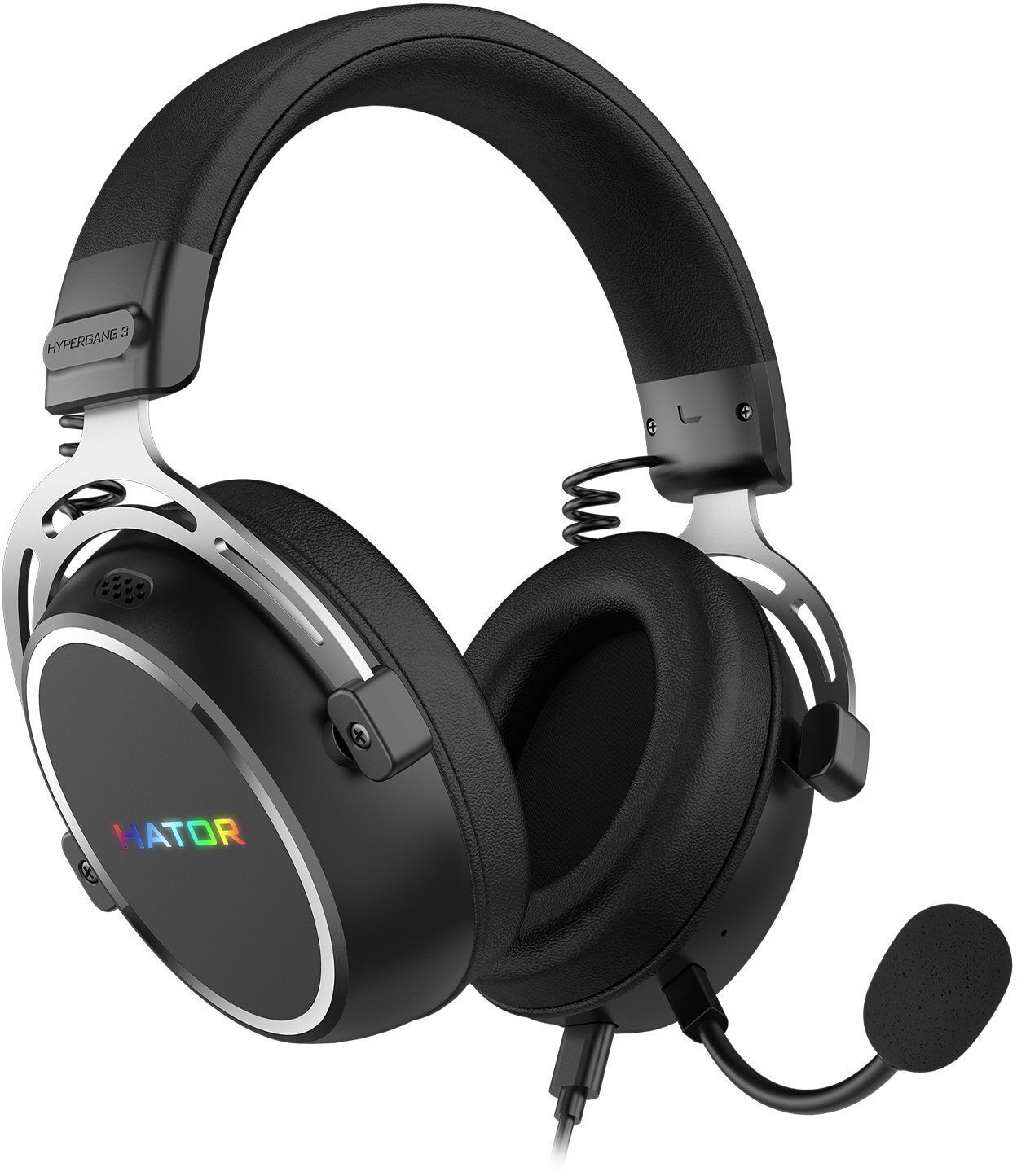 Игровая гарнитура Hator Hypergang 3 Hi-Res USB Black (ESH50) фото5
