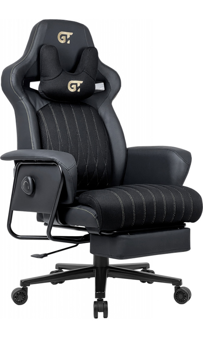 Кресло игровое GT Racer X-7484 Fabric Black XL фото2