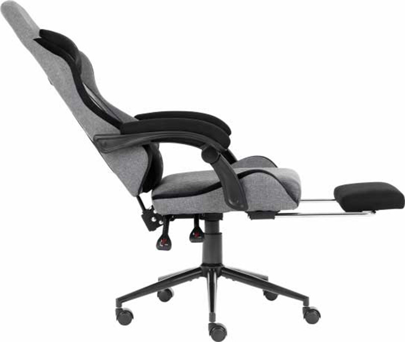 Кресло игровое GT Racer X-2324 Fabric Gray/Black Suede фото