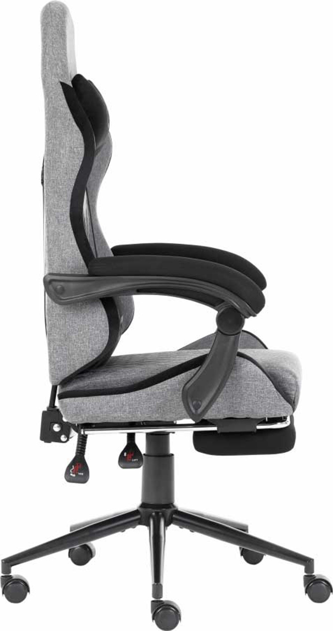 Кресло игровое GT Racer X-2324 Fabric Gray/Black Suede фото