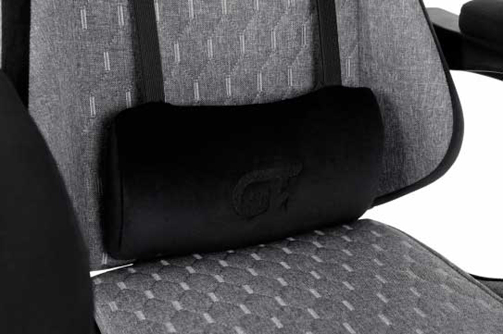 Кресло игровое GT Racer X-2324 Fabric Gray/Black Suede фото