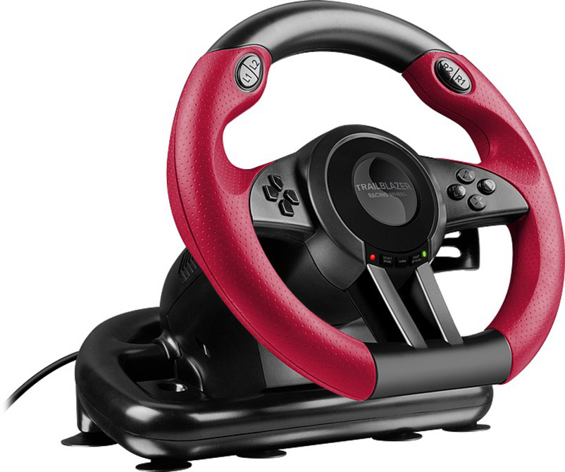 Руль Speedlink TRAILBLAZER Racing Wheel PC/Xbox One/PS3/PS4, Black/red (SL-450500-BK) фото2