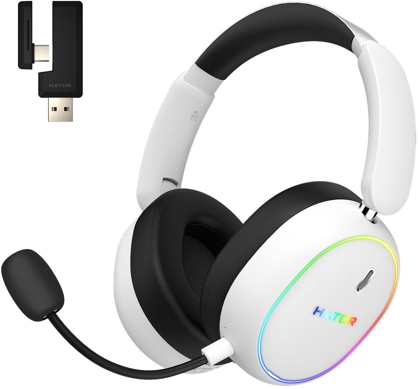Игровая гарнитура Hator Phoenix 2 Wireless White (ESH41) фото5