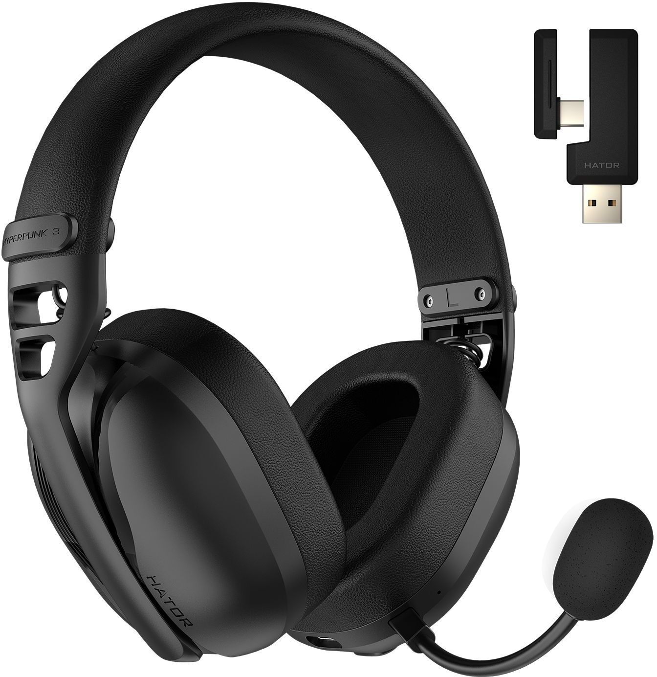 Ігрова гарнітура Hator Hyperpunk 3 Hi-Res Wireless Black (ESH15) фото