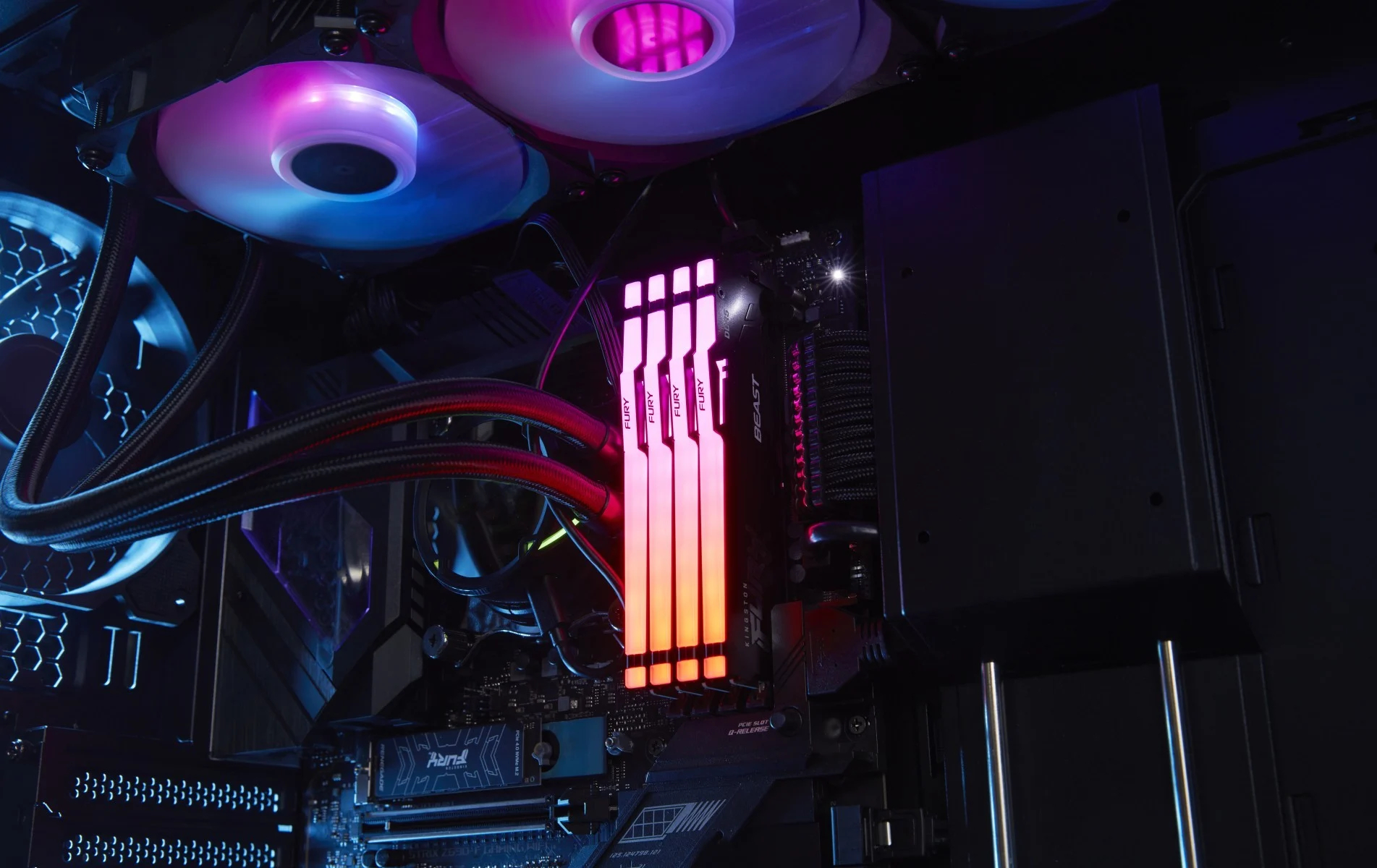 Память для ПК Kingston Fury Beast RGB EXPO DDR5 6400 64GB (2x32GB) (KF564C32BBEAK2-64) фото6