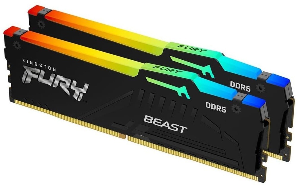 Память для ПК Kingston Fury Beast RGB EXPO DDR5 6400 32GB (2x16GB) (KF564C32BBEAK2-32) фото2