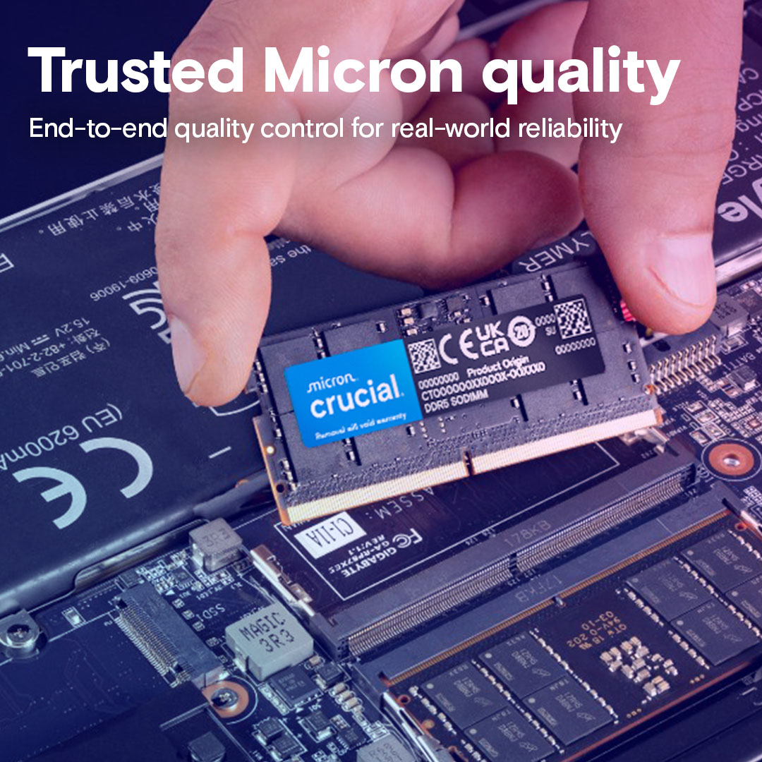 Пам'ять для ноутбука Micron DDR5 5600 8GB SoDIMM (CT8G56C46S5T) фото6