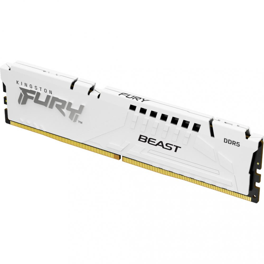 Память для ПК Kingston Fury Beast White DDR5 5600 32GB (KF556C40BW-32) фото