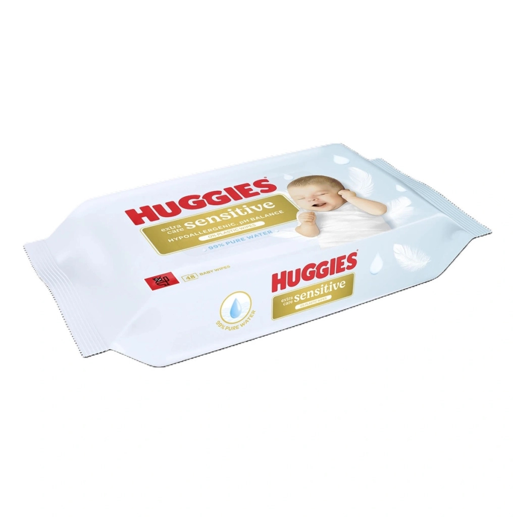 Дитячі вологі серветки Huggies Pure ExSens 48 шт (5029053585543) фото2
