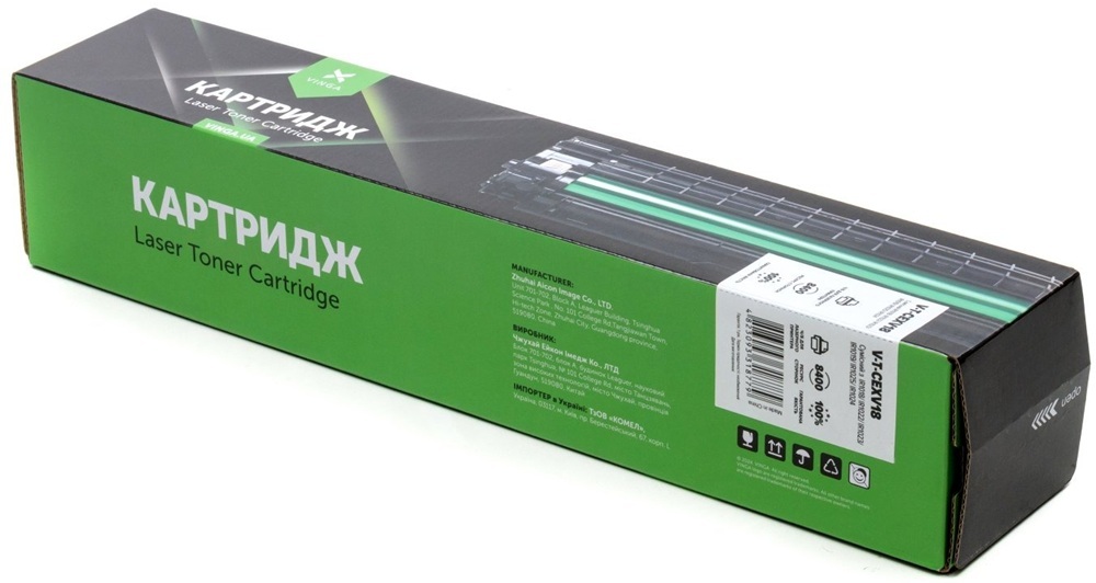 Тонер-картридж Vinga CANON C-EXV18/NPG-32/GPR-22 8.4K Black (V-T-CEXV18) фото5