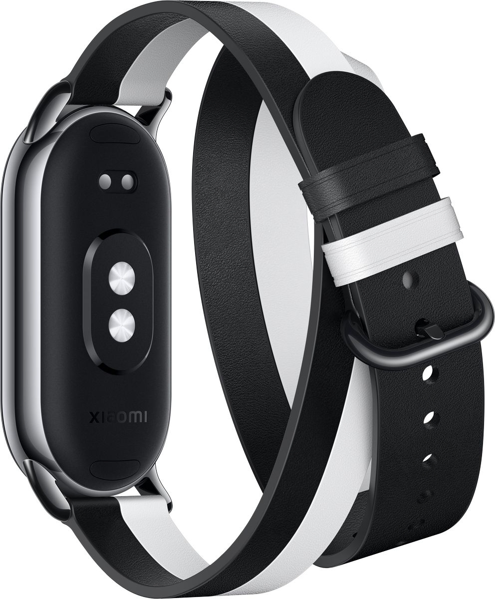 Ремінець Xiaomi Smart Band 8 Strap Black White (чорнобілий) фото