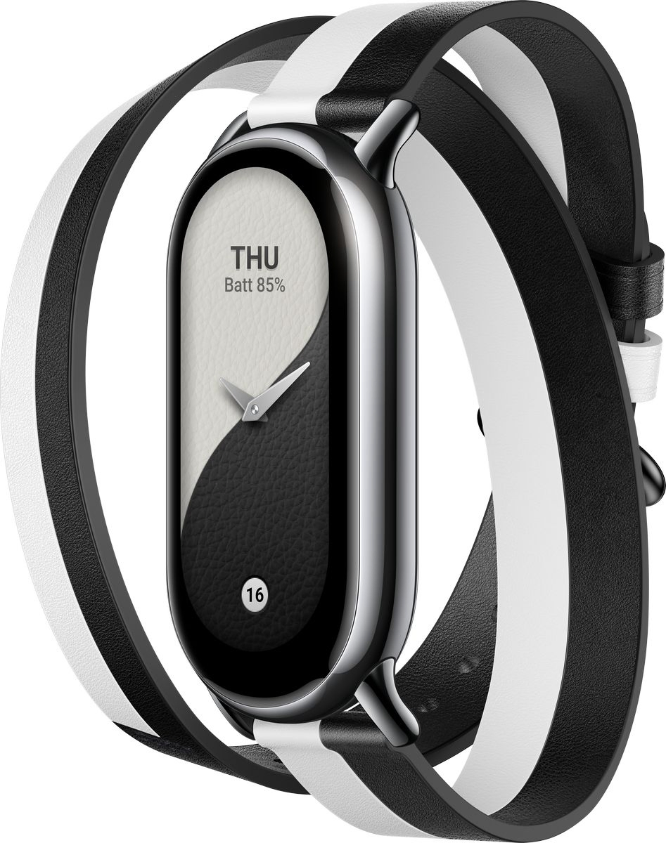 Ремінець Xiaomi Smart Band 8 Strap Black White (чорнобілий) фото