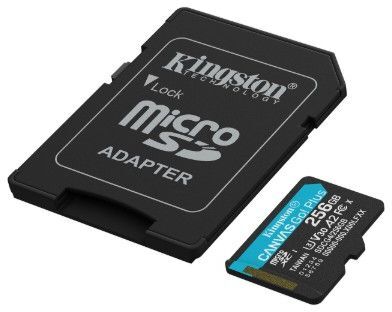 Карт. пам. Kingston microSDXC 256GB Canvas Go Plus Gen4 +ADP фото2