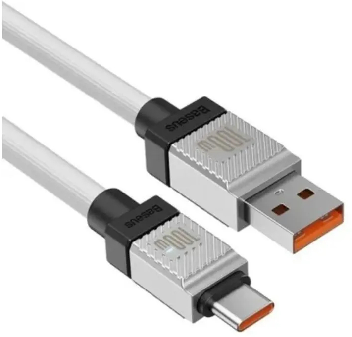 Кабель Baseus USB-Type-C 100W 1m (CAKW000602) білий фото4