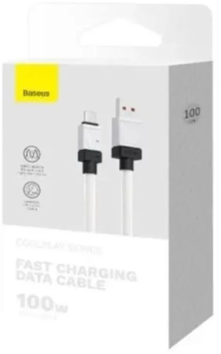 Кабель Baseus USB-Type-C 100W 1m (CAKW000602) білий фото5
