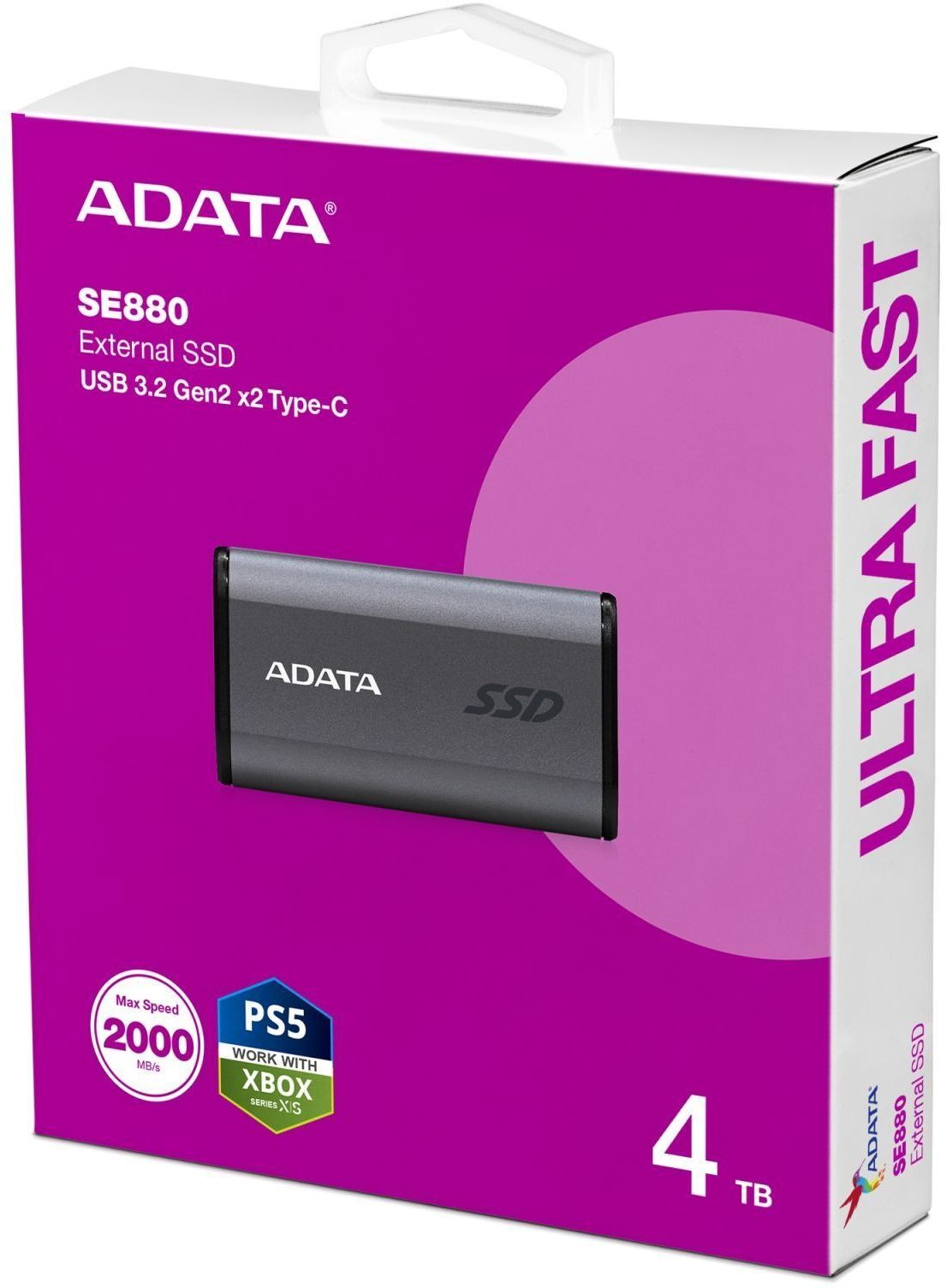SSD накопичувач ADATA SE880 4TB USB 3.2 (AELI-SE880-4TCGY) фото5