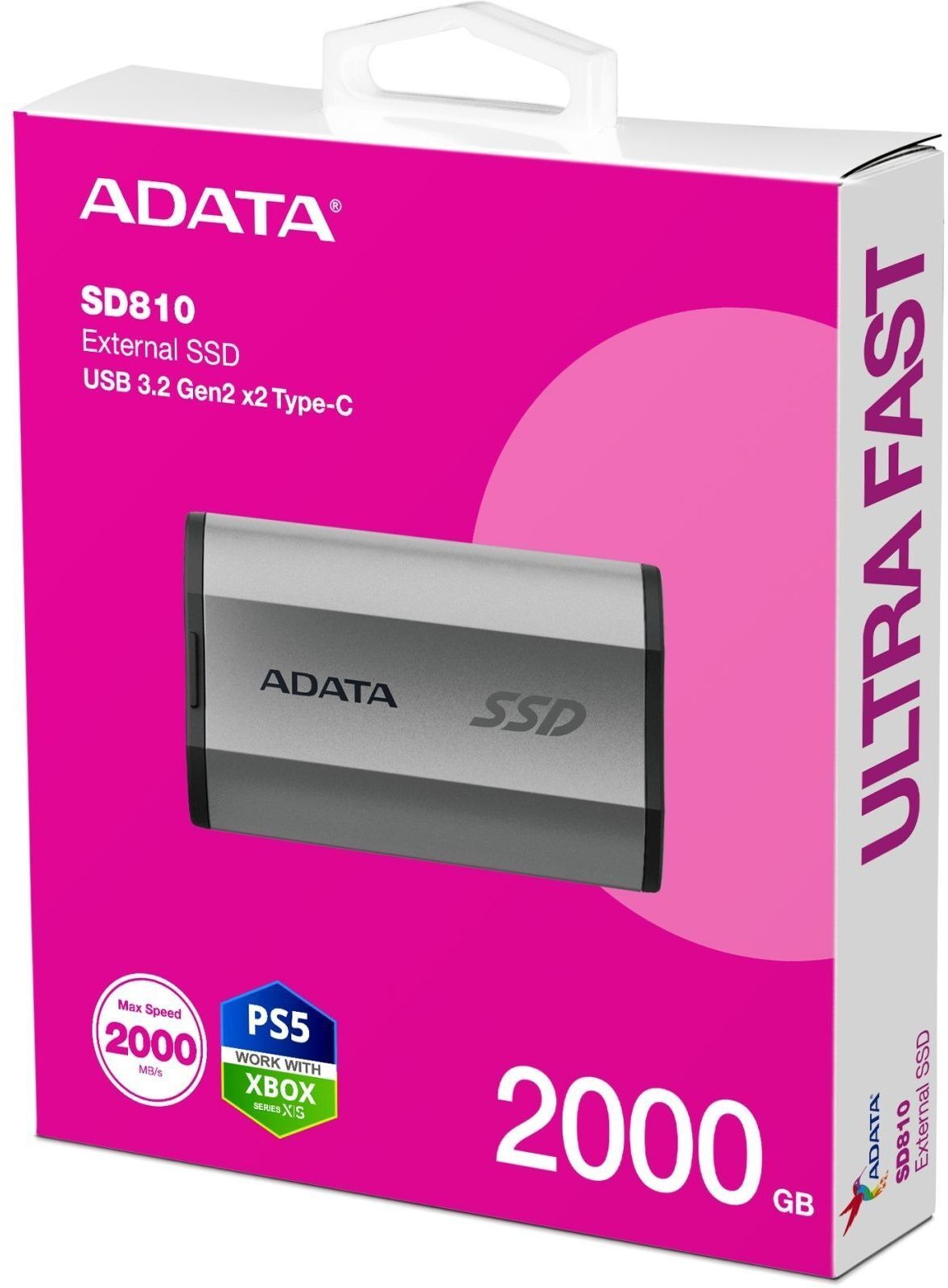 SSD накопичувач ADATA SD810 2TB USB 3.2 (SD810-2000G-CSG) фото5