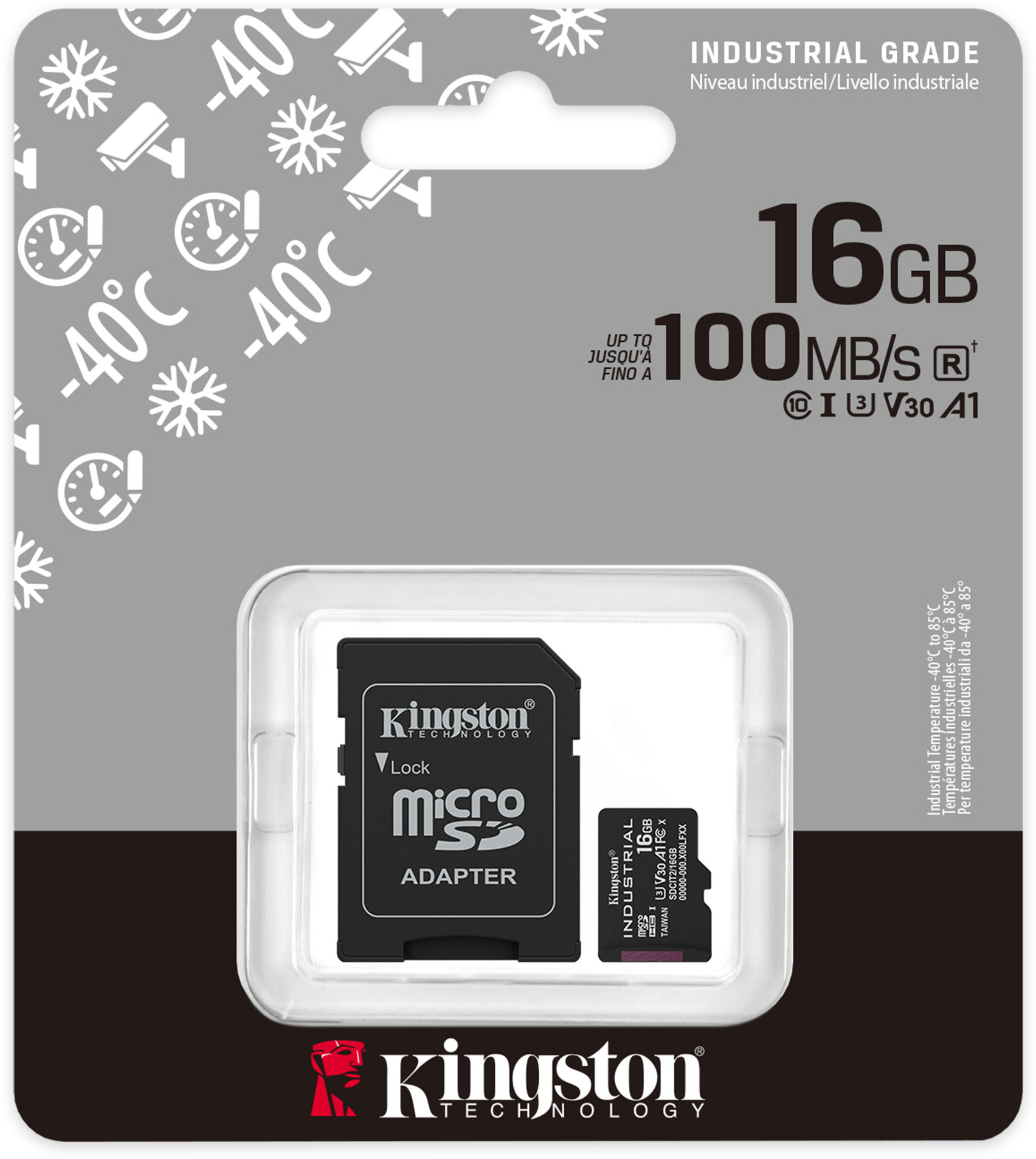 Карта памяти Kingston 16GB microSDHC class 10 UHS-I V30 A1 (SDCIT2/16GB) фото3