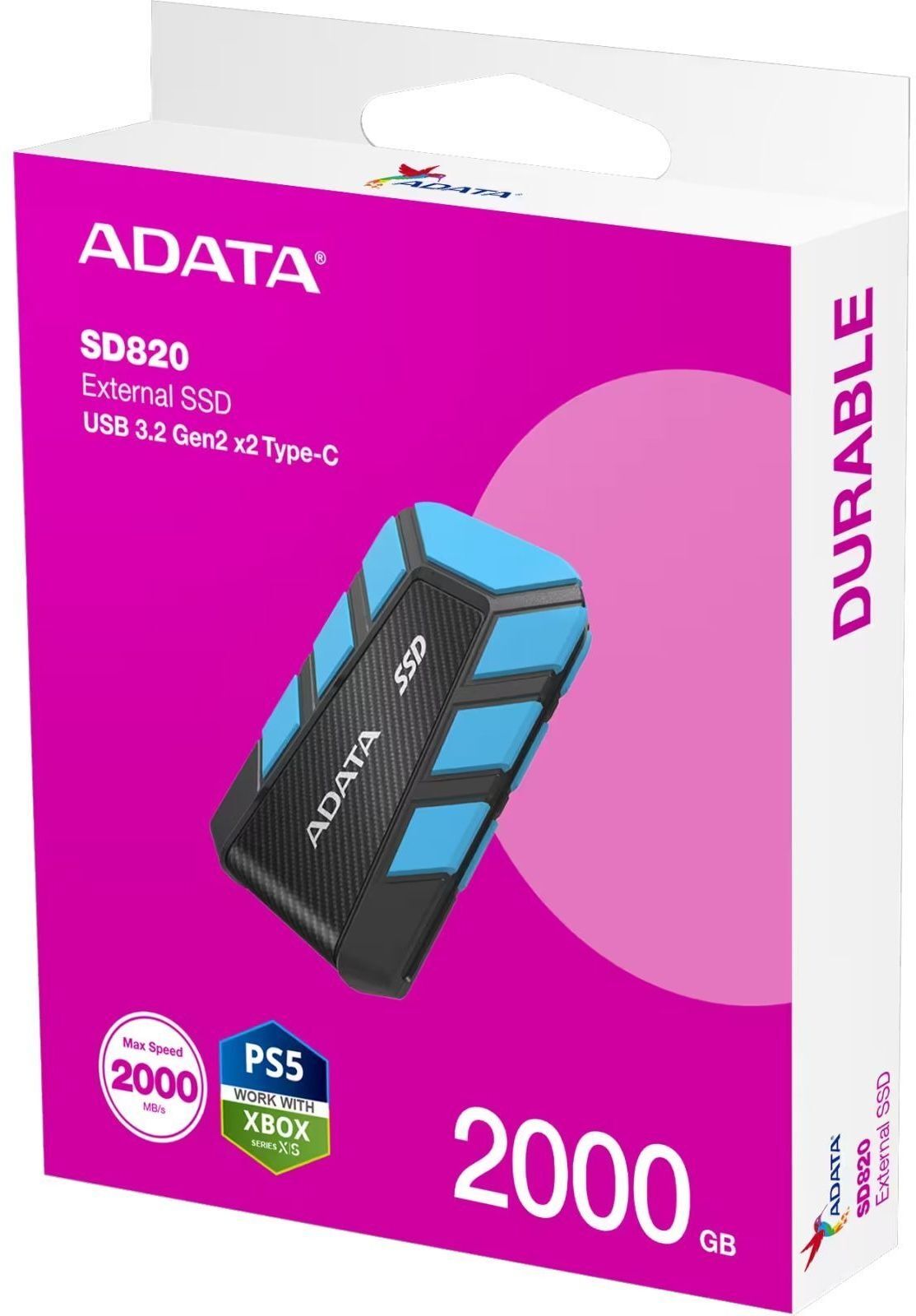 SSD накопичувач ADATA SD820 2TB USB 3.2 (SD820-2000G-CBU) фото5