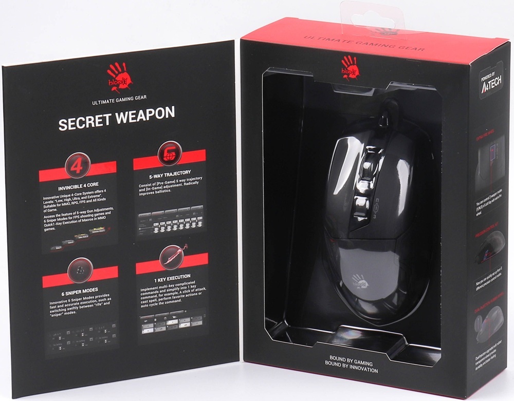 Игровая мишь A4Tech Bloody W70 Max USB Stone black (4711421955348) фото3