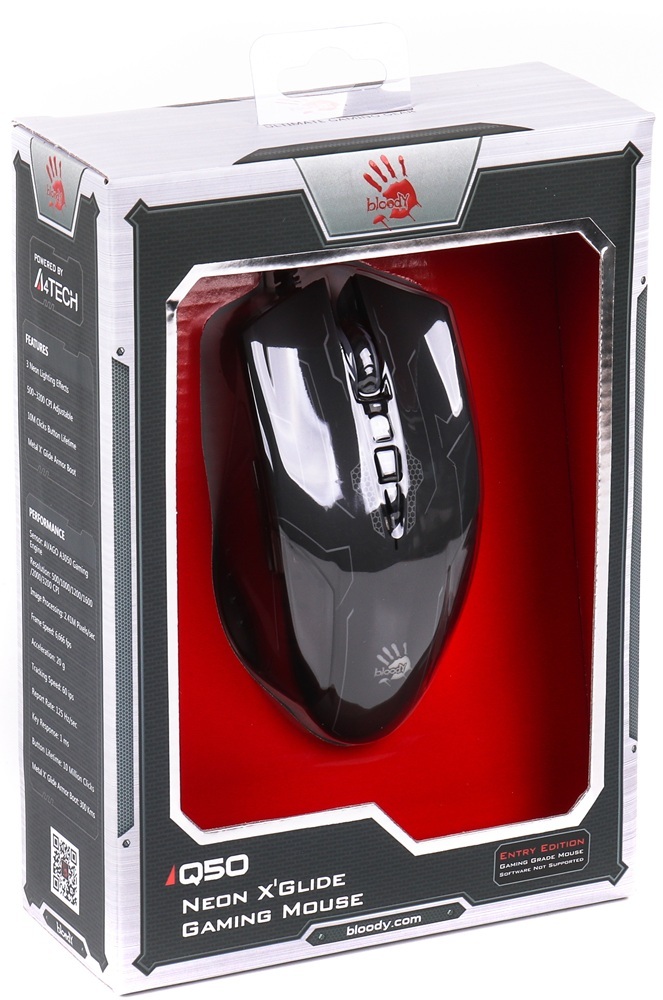 Игровая мышь A4Tech Bloody Q50 Battlefield USB Black (4711421932035) фото4