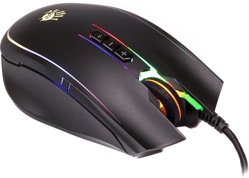 Ігрова мишка A4Tech Bloody Q81 Neon XGlide Curve Black (4711421948555) фото2