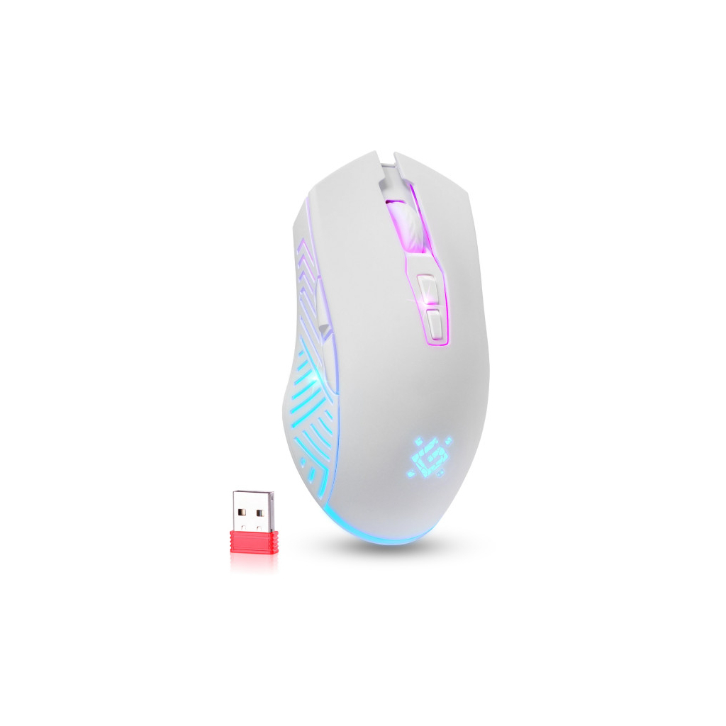 Ігрова миша Defender Pandora GM-502 LED Wireless White (52502) фото10
