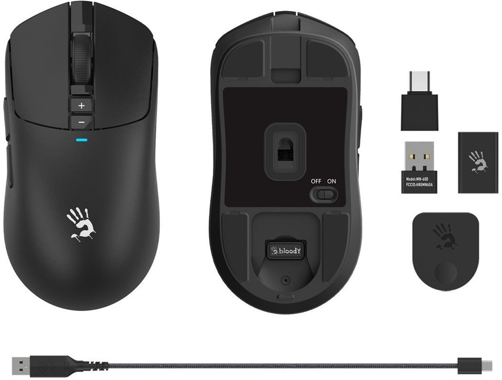 Игровая мышь A4Tech Bloody R72 Pro Wireless/USB Black (4711421000871) фото4
