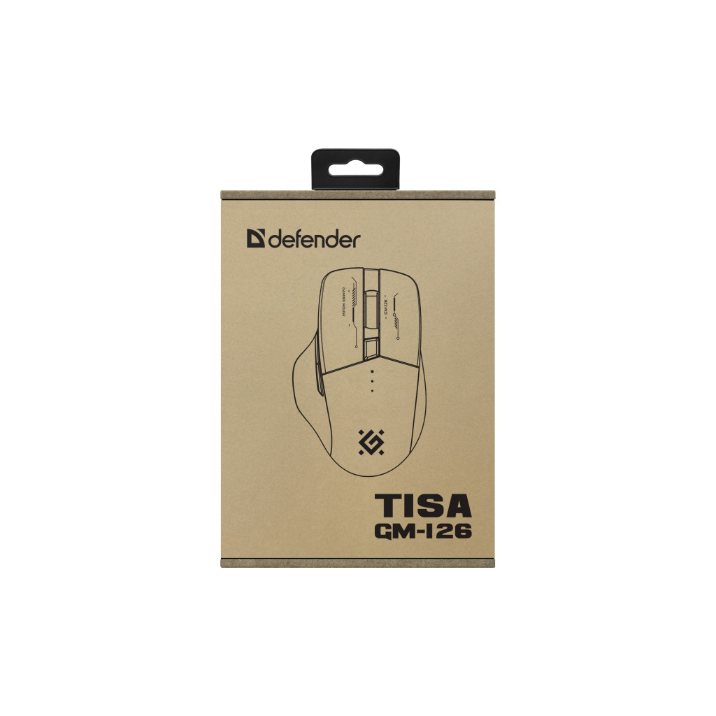 Ігрова миша Defender Tisa GM-126 LED Wireless/Bluetooth White/Blue (52126) фото
