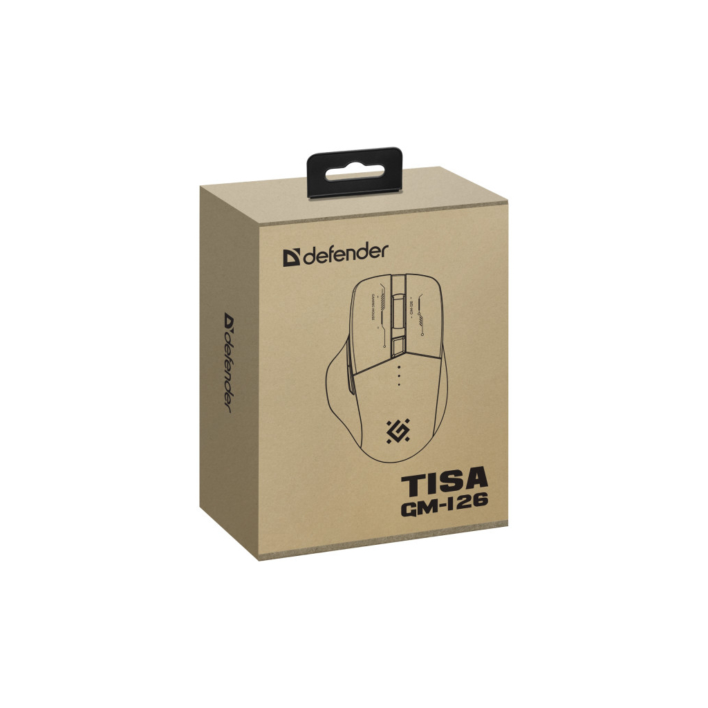 Ігрова миша Defender Tisa GM-126 LED Wireless/Bluetooth White/Blue (52126) фото