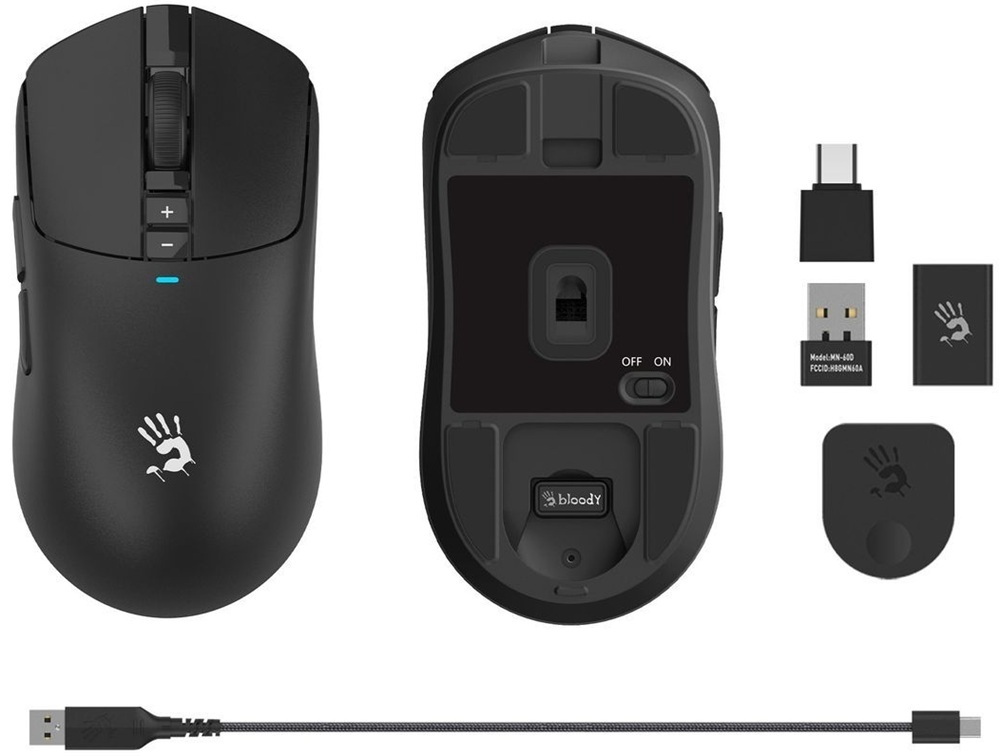 Игровая мышь A4Tech Bloody R72 Ultra Wireless/USB Black (4711421000895) фото4