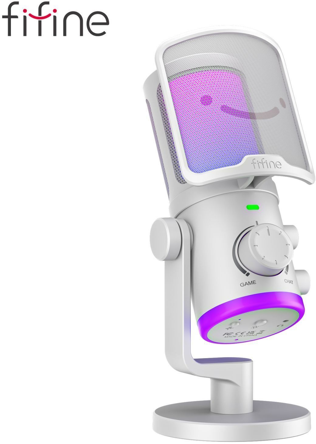 Мікрофон Fifine AM6W USB White AM6W фото4